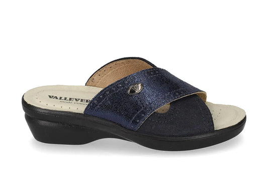 Valleverde 25301 ciabatta donna con sottopiede in pelle