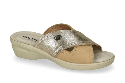Valleverde 25301 ciabatta donna con sottopiede in pelle