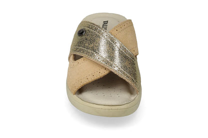 Valleverde 25301 ciabatta donna con sottopiede in pelle