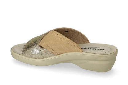 Valleverde 25301 ciabatta donna con sottopiede in pelle