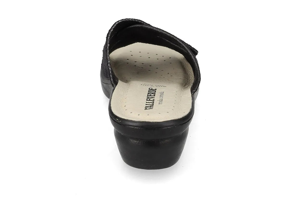 Valleverde 25306B ciabatta donna con sottopiede in pelle