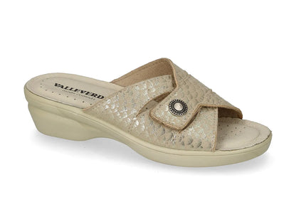 Valleverde 25306B ciabatta donna con sottopiede in pelle