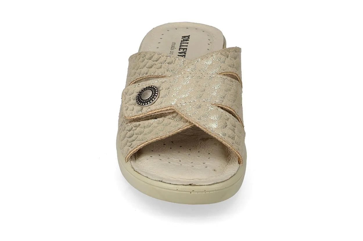Valleverde 25306B ciabatta donna con sottopiede in pelle