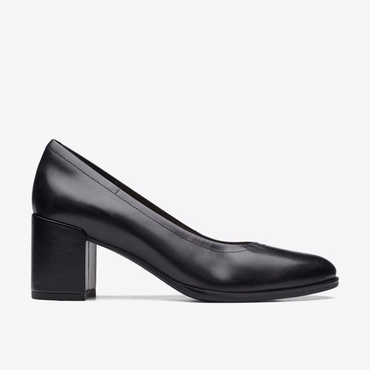 170964 Clarks Freva55 Court dècolletè donna in pelle nero