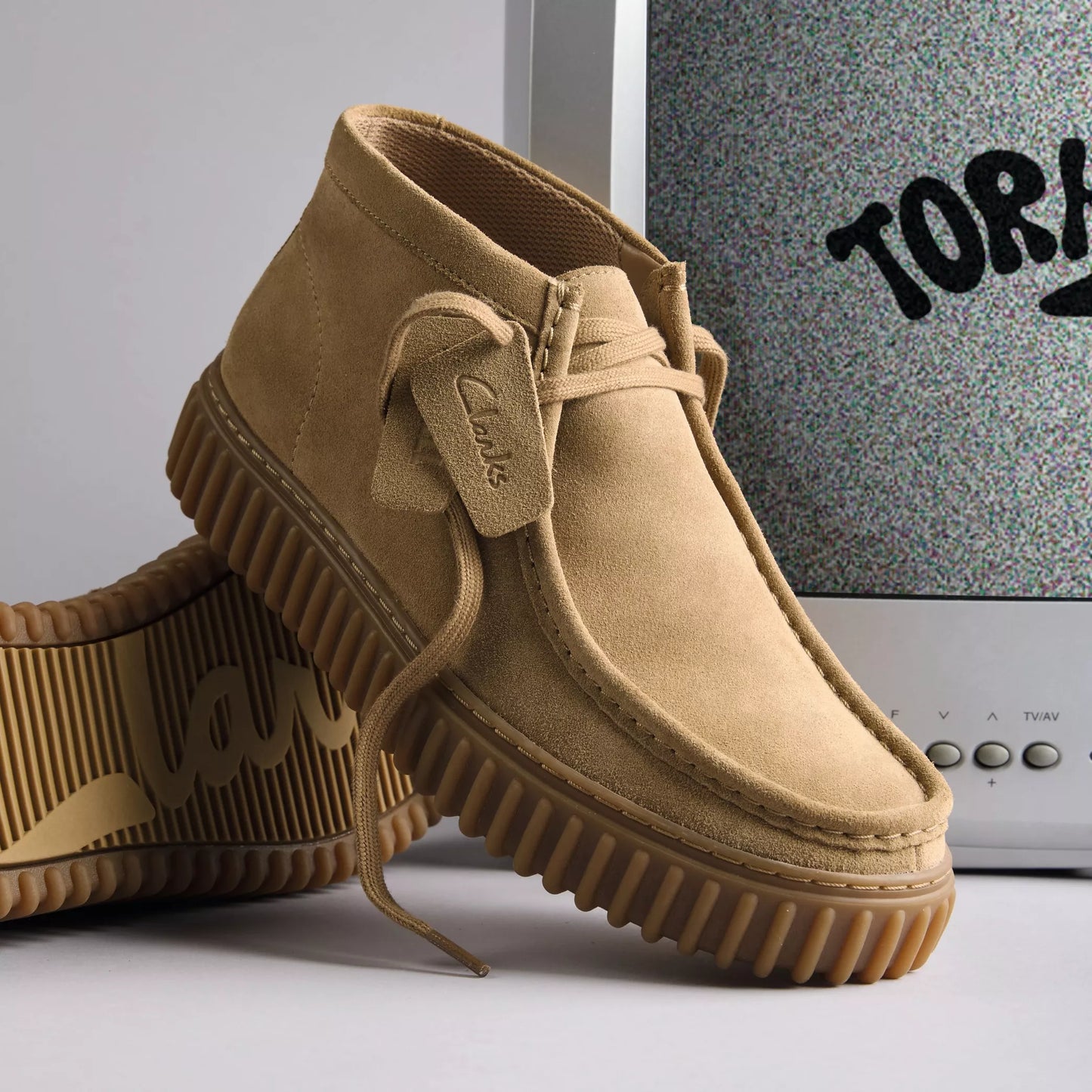 Clarks 26173663 Torhill Hi Camoscio Sabbia Scuro da uomo