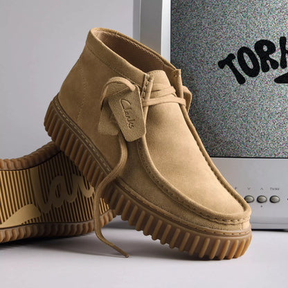 Clarks 26173663 Torhill Hi Camoscio Sabbia Scuro da uomo