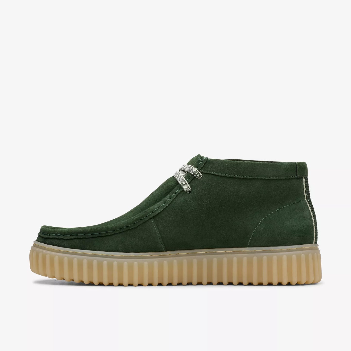 178268 Clarks Torhill Hi polacchine uomo in pelle scamosciata verde scuro