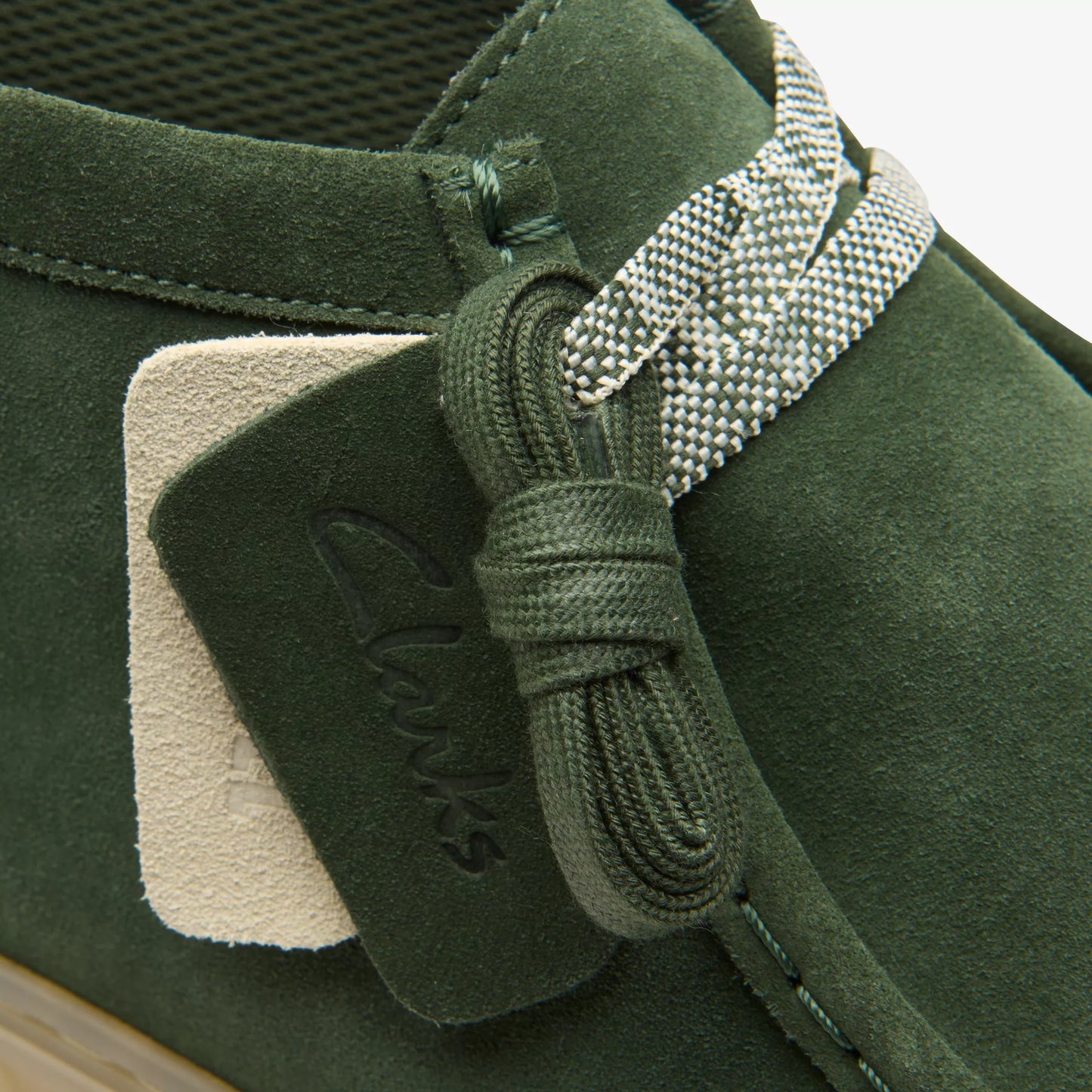 178268 Clarks Torhill Hi polacchine uomo in pelle scamosciata verde scuro