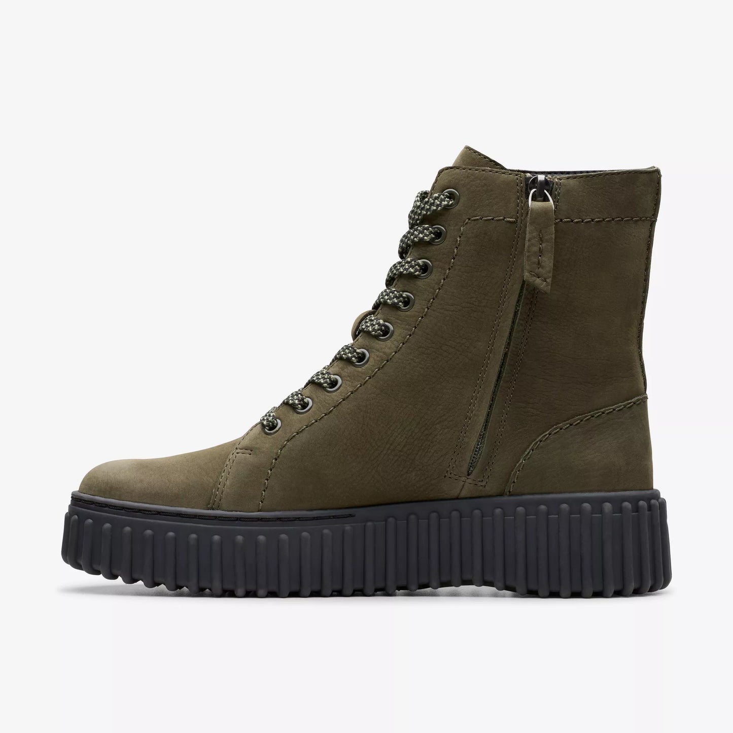 Clarks 179123 Torhill Rise nabuk verde scuro