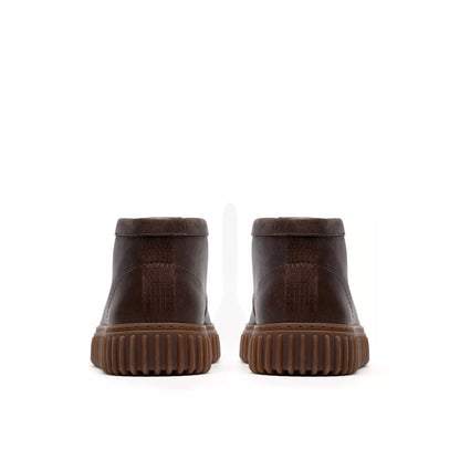 Clarks 26183425 Torhill Hi Pelle marrone scuro da uomo
