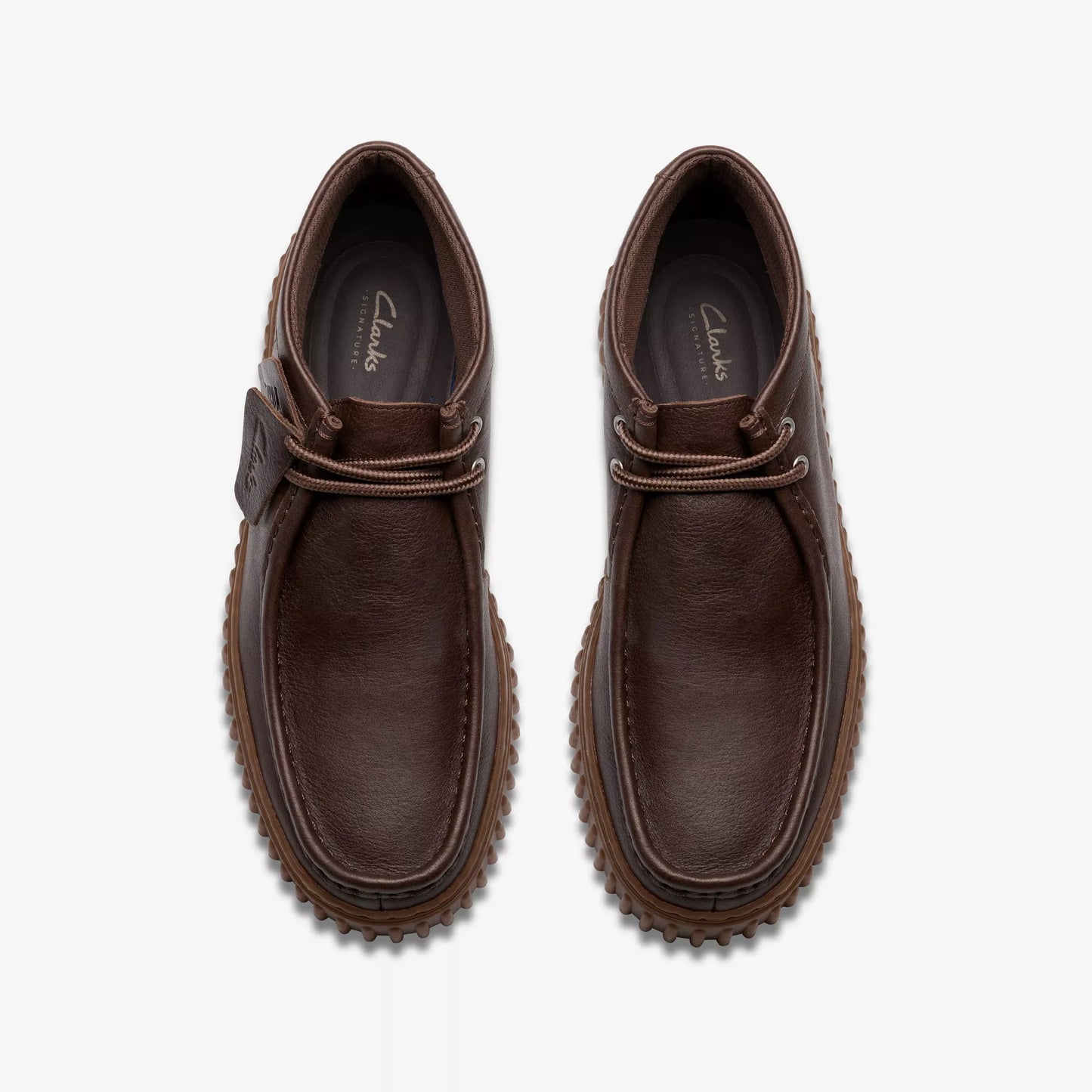 Clarks 26183425 Torhill Hi Pelle marrone scuro da uomo