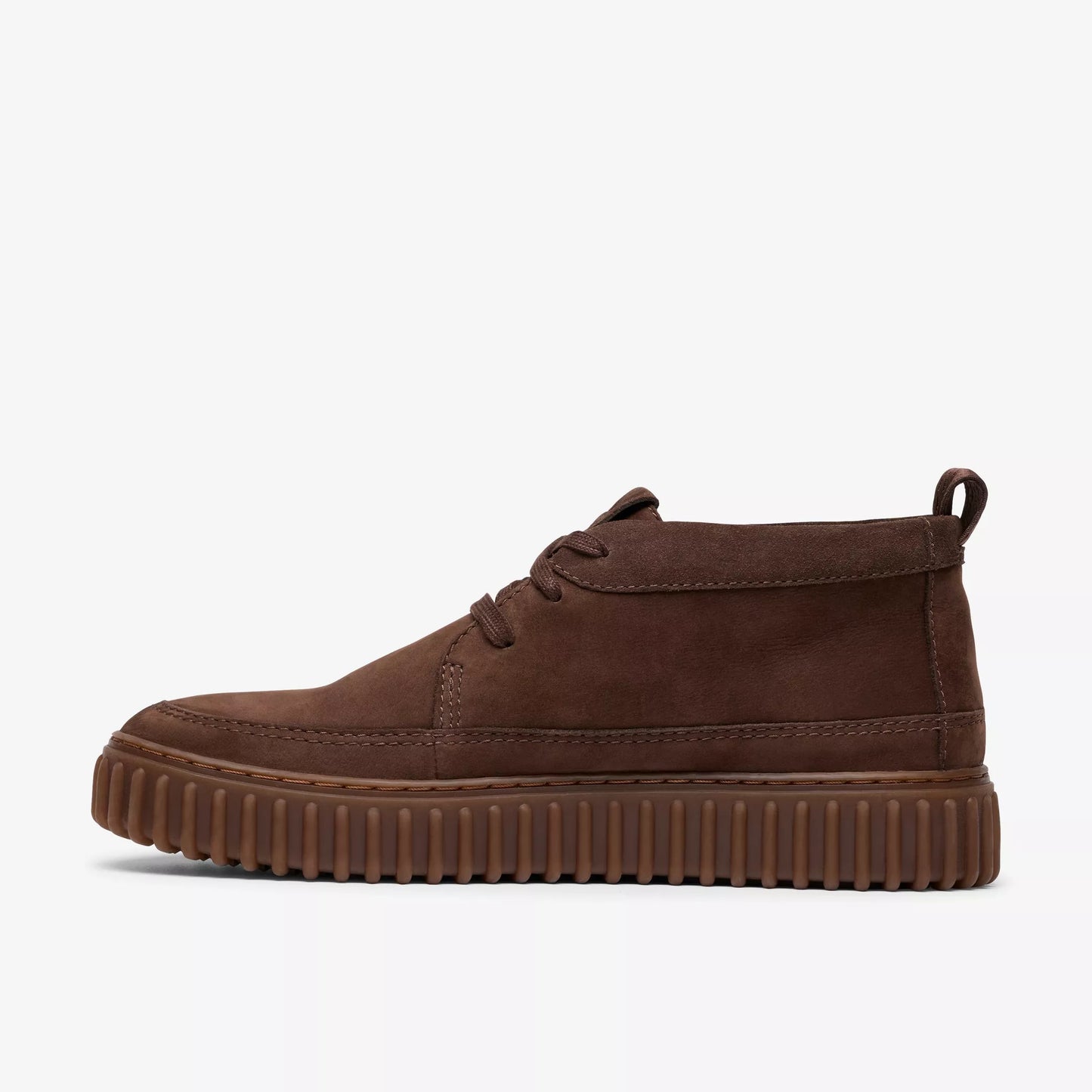 Clarks 26184694 Torhill Lace Hi Nabuk marrone scuro da uomo