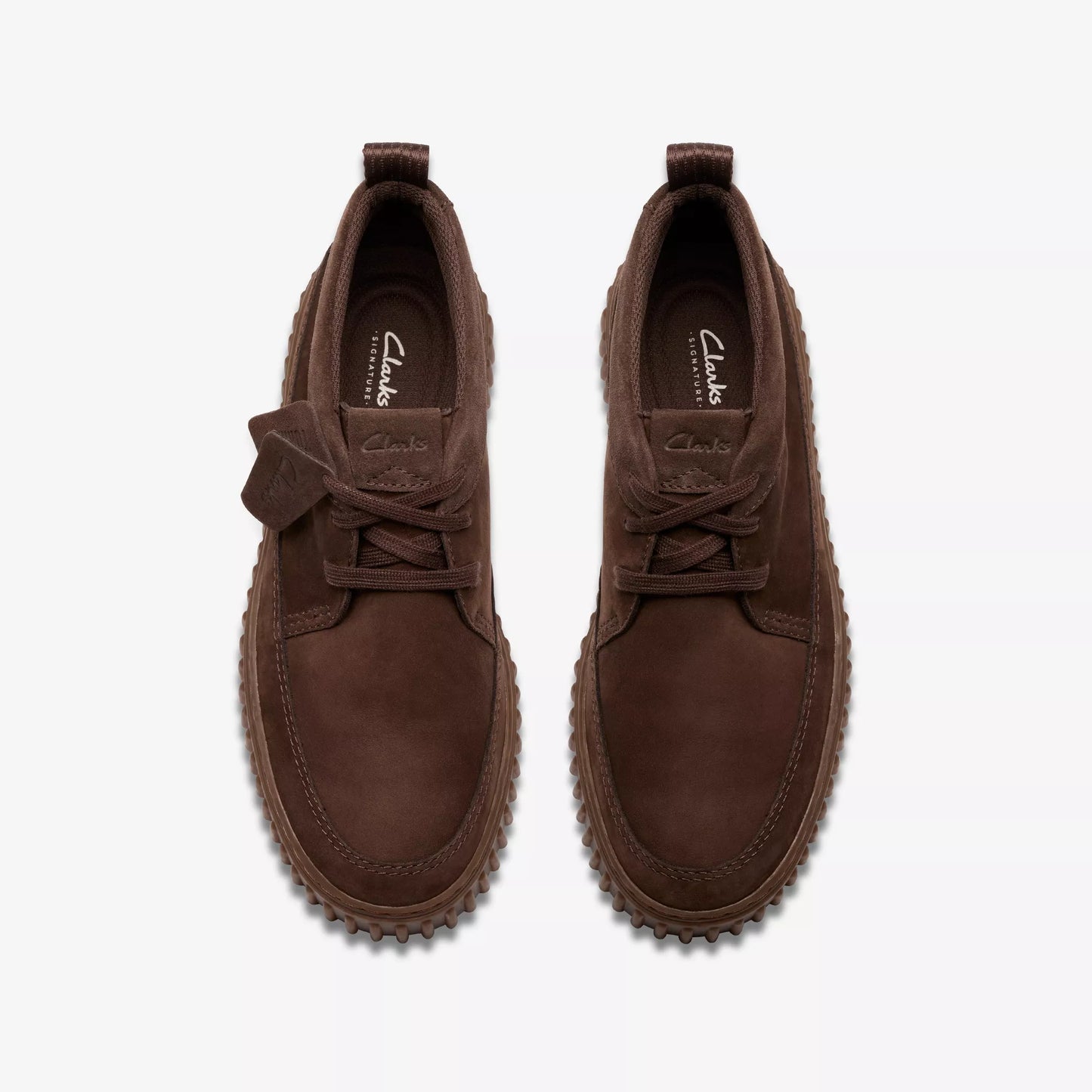 Clarks 26184694 Torhill Lace Hi Nabuk marrone scuro da uomo