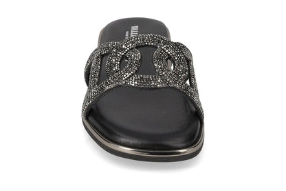 Valleverde 32030 sandalo con strass sottopiede in pelle