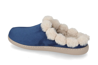 Valleverde 43102 Pantofola Donna in Tessuto con fodera peluche