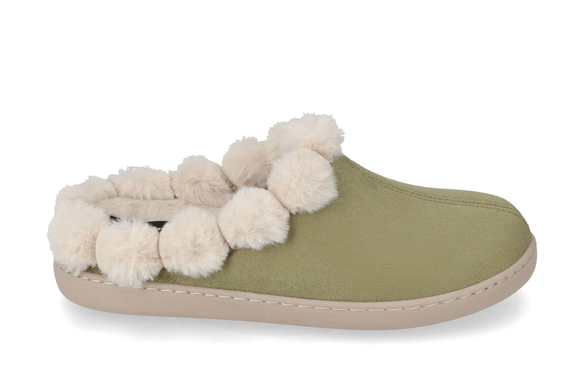 Valleverde 43102 Pantofola Donna in Tessuto con fodera peluche