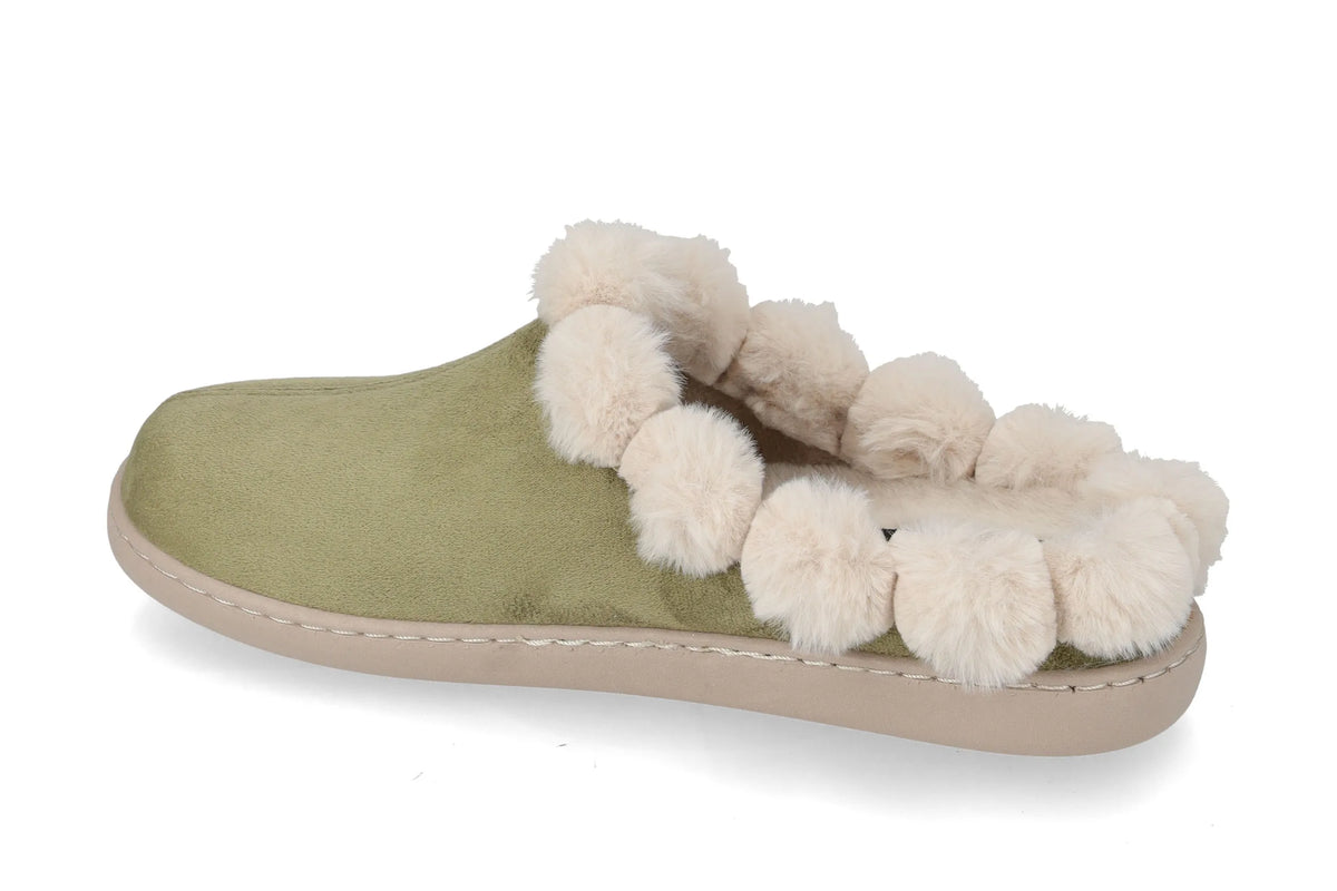 Valleverde 43102 Pantofola Donna in Tessuto con fodera peluche