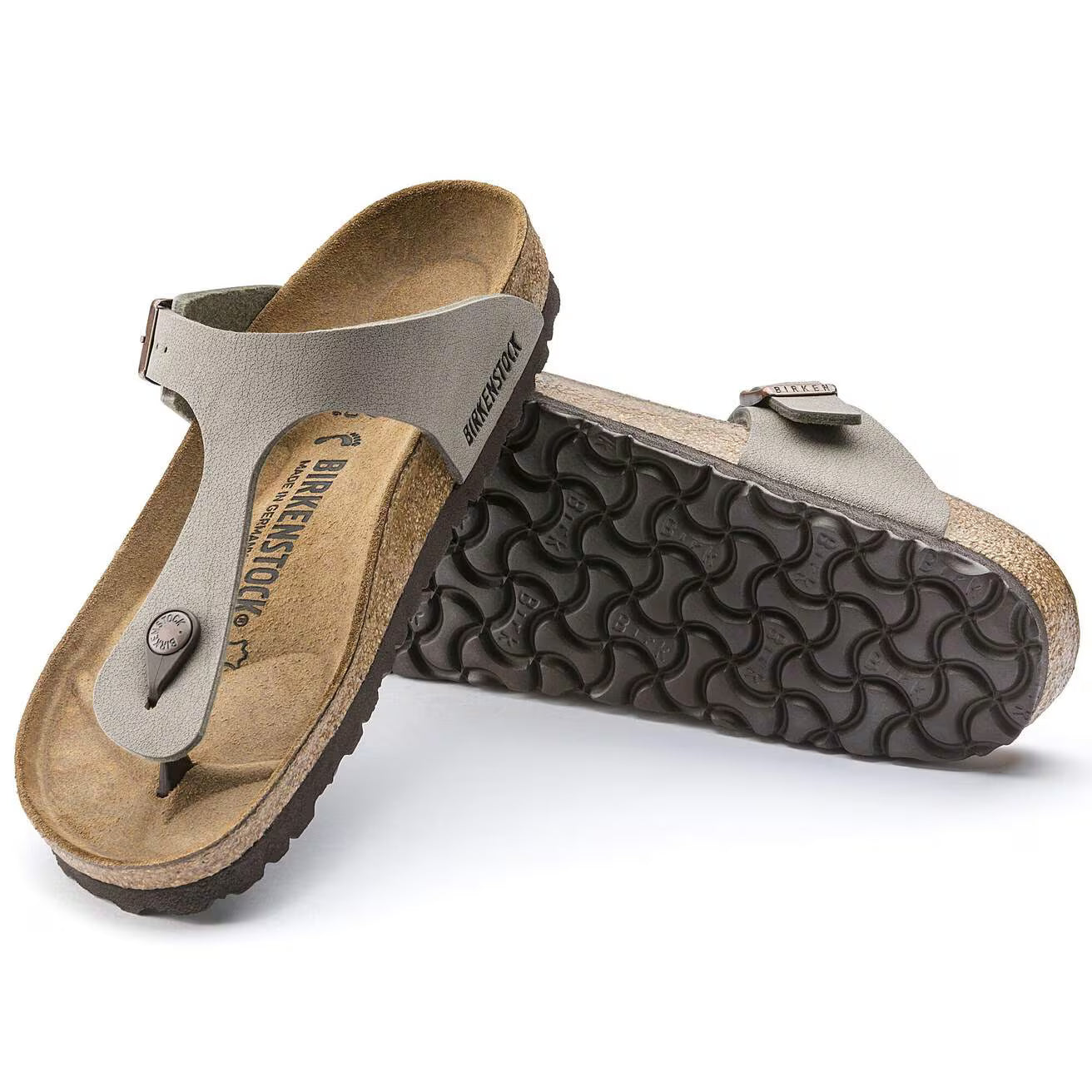 Birkenstock 043391 Gizeh  Birko-Flor Nubuck stone