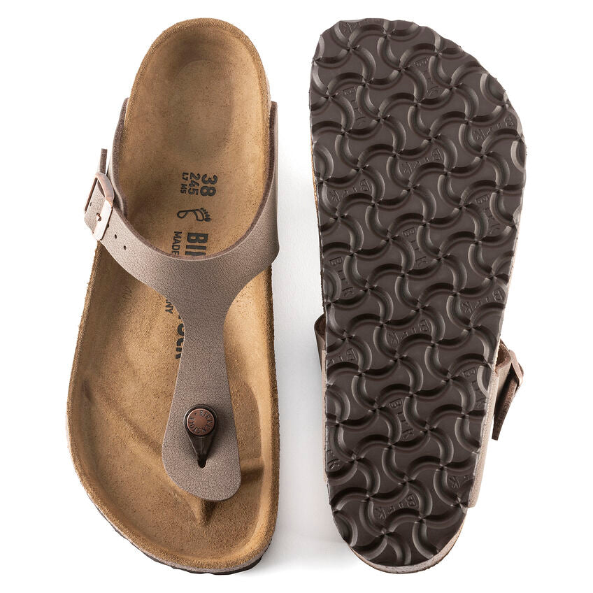 Birkenstock 043751 Gizeh birko-flor nubuck mocca