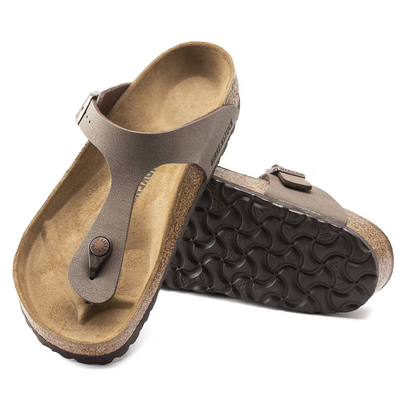 Birkenstock 043751 Gizeh  Birko-Flor Nubuck mocca
