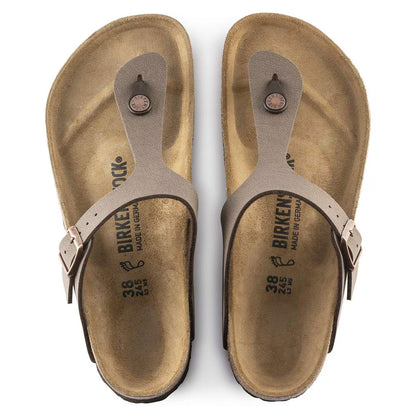 Birkenstock 043751 Gizeh  Birko-Flor Nubuck mocca