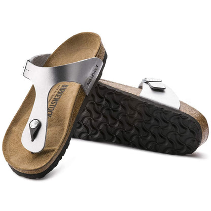 Birkenstock 043851 Gizeh  Birko-Flor silver