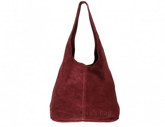 Divas BS15206 Monica maxi borsa in pelle scamosciata