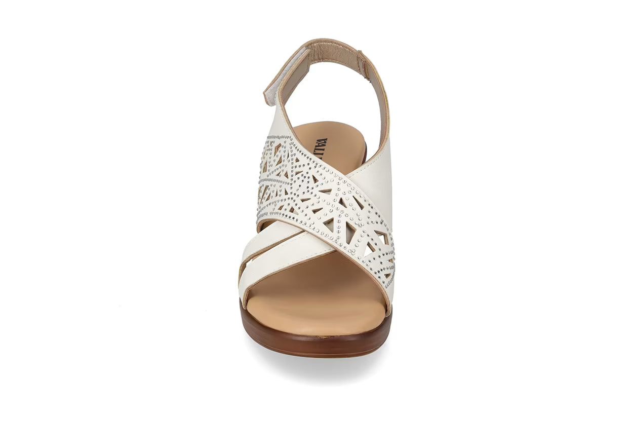 Valleverde 55454 sandalo con velcro e sottopiede in pelle