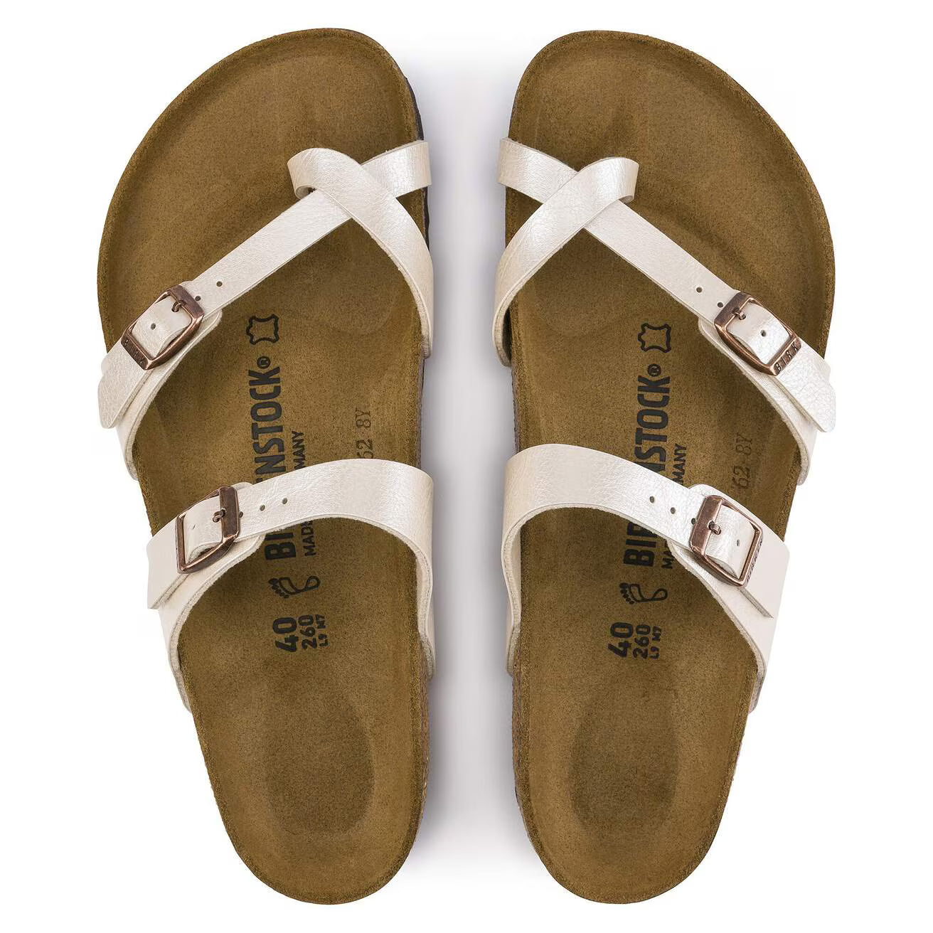 Birkenstock 071661 Mayari  Birko-Flor graceful pearl white