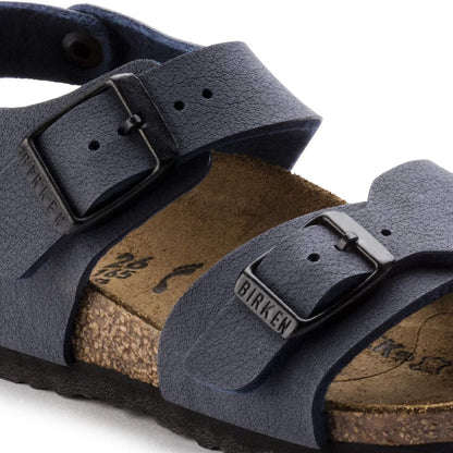 Birkenstock 087773 New York Kids  Birko-Flor Nubuck navy