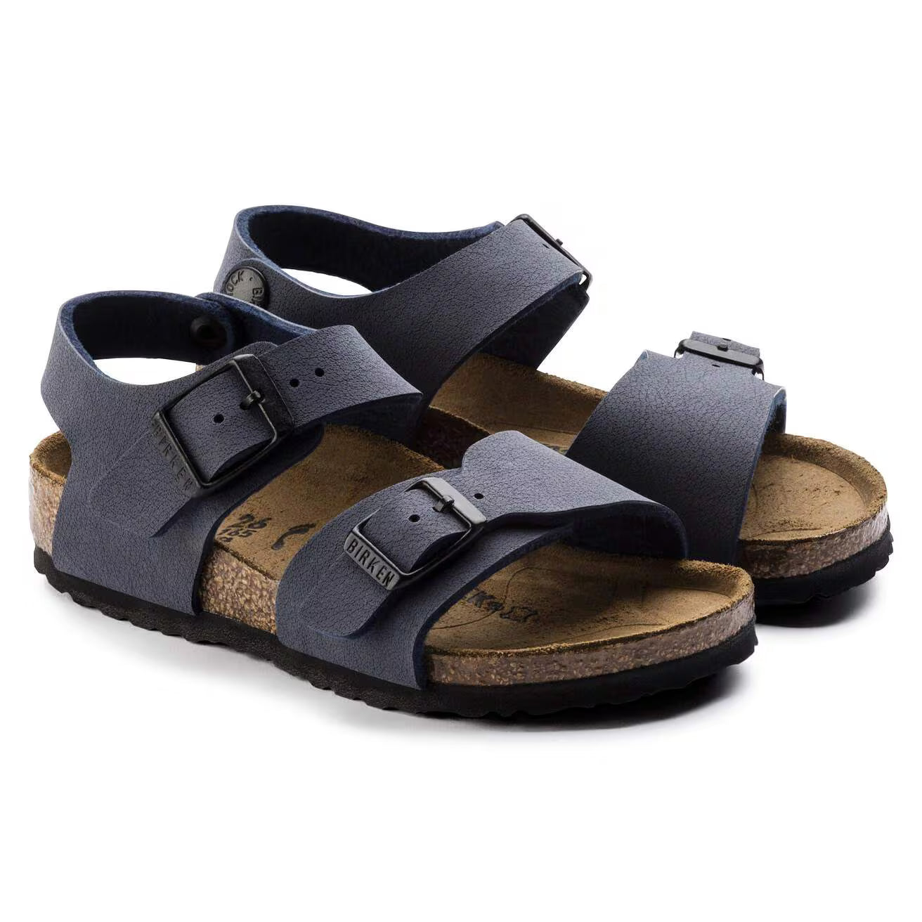 Birkenstock 087773 New York Kids  Birko-Flor Nubuck navy