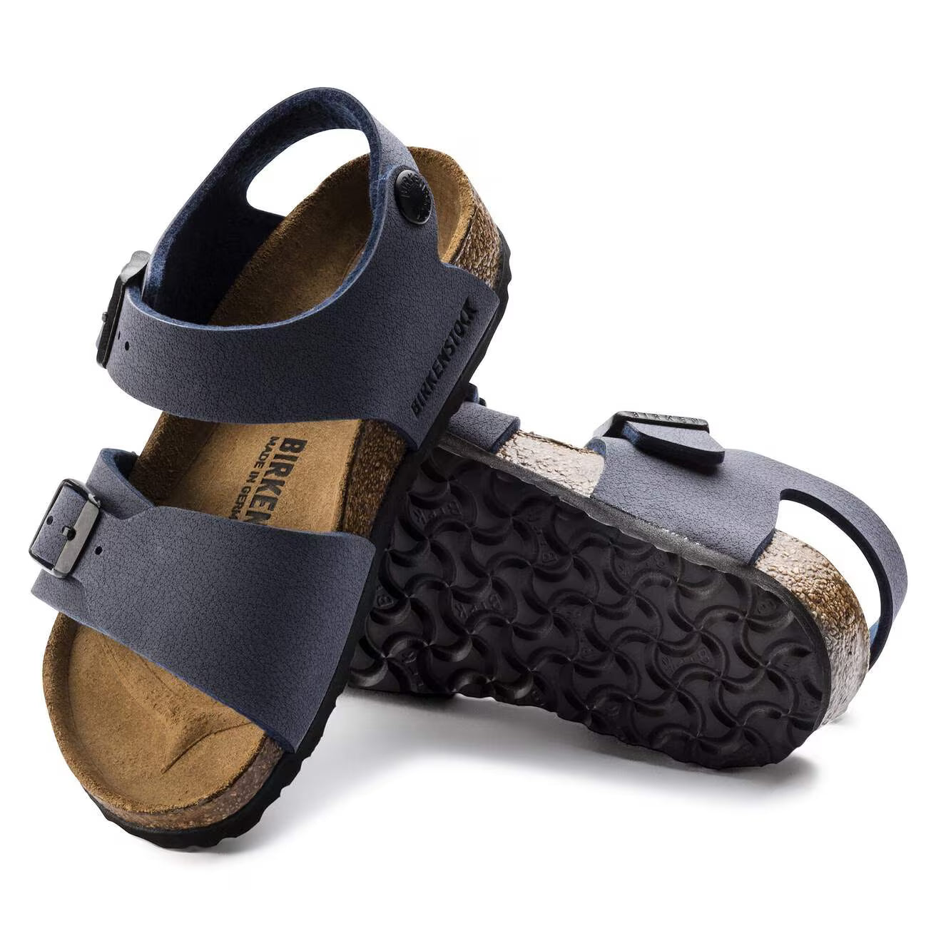 Birkenstock 087773 New York Kids  Birko-Flor Nubuck navy