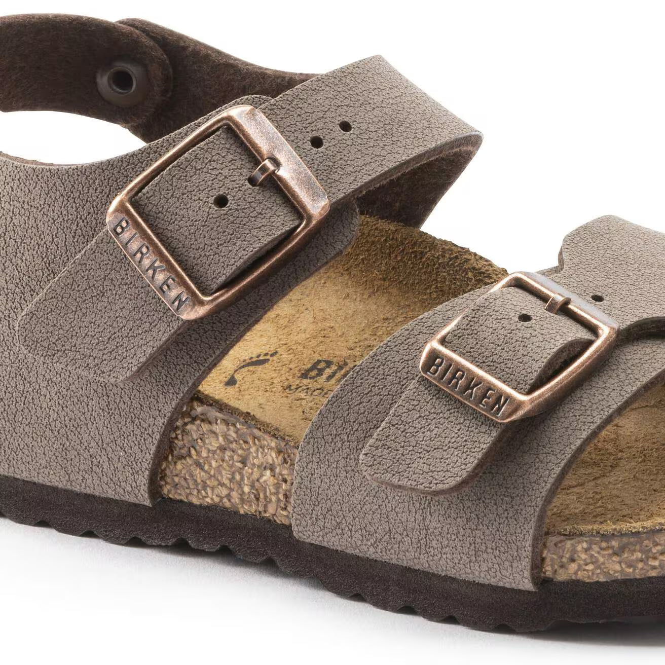Birkenstock 087783 New York Kids  Birko-Flor Nubuck mocca