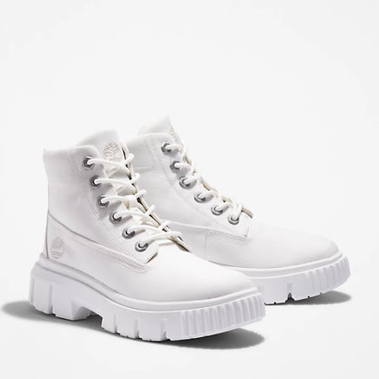 Timberland A2JFQ stivale stringato greyfield mid da donna in bianco