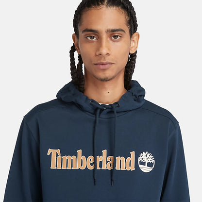 Timberland A5UKK felpa con cappuccio e logo lineare da uomo