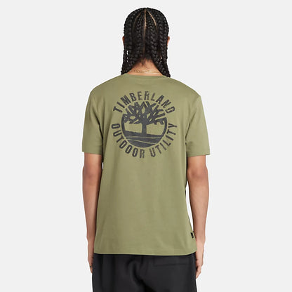 Timberland A5V7K t-shirt con grafica non tinta da uomo