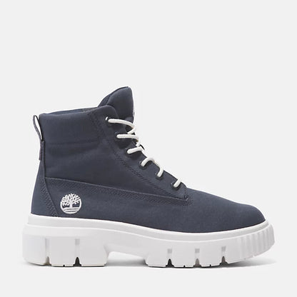 Timberland A62E4 stivale stringato greyfield mid da donna in blù scuro