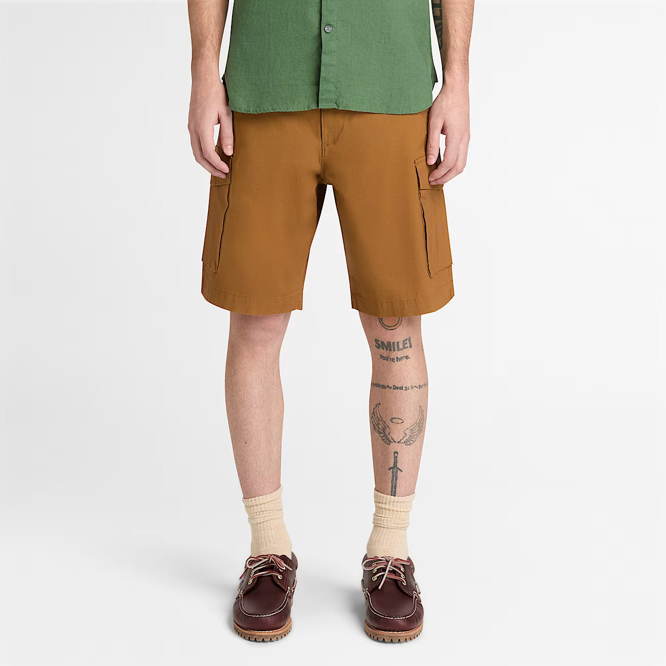 Timberland A44VX Shorts Cargo in Popeline Brookline da Uomo