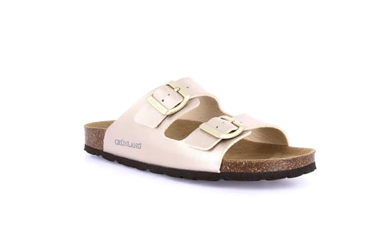 Grunland CB2425 Ciabatta doppia fibbia con tomaia in materiale riciclato | SARA