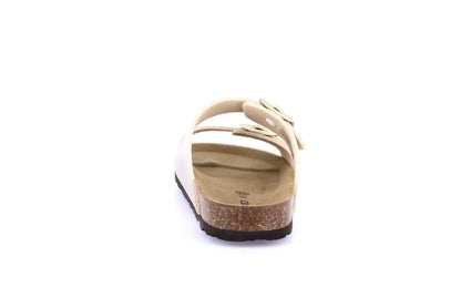 Grunland CB2425 Ciabatta doppia fibbia con tomaia in materiale riciclato | SARA