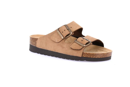 Grunland CB2569 Ciabatta in sughero naturale e nabuk | HOLA
