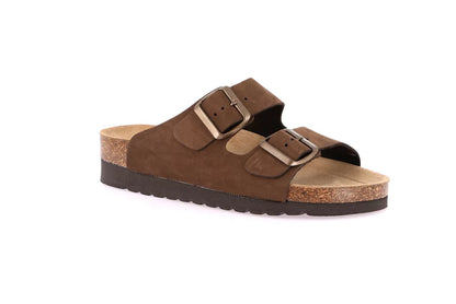 Grunland CB2569 Ciabatta in sughero naturale e nabuk | HOLA
