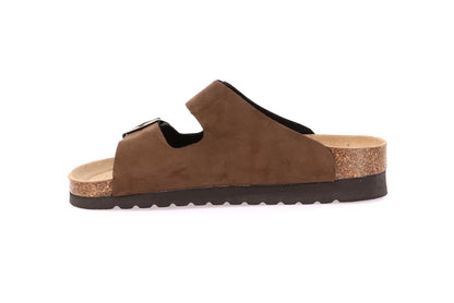 Grunland CB2569 Ciabatta in sughero naturale e nabuk | HOLA