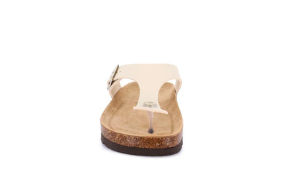 Grunland CC2432 Infradito in sughero naturale con tomaia in materiale riciclato