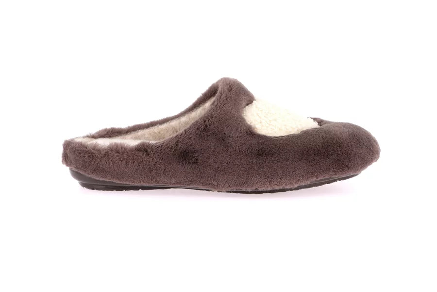 Grunland CI3058 Ciabatta in peluche con cuore | FAYE