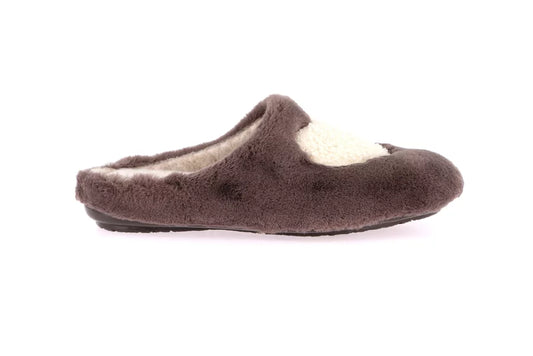 Grunland CI3058 Ciabatta in peluche con cuore | FAYE