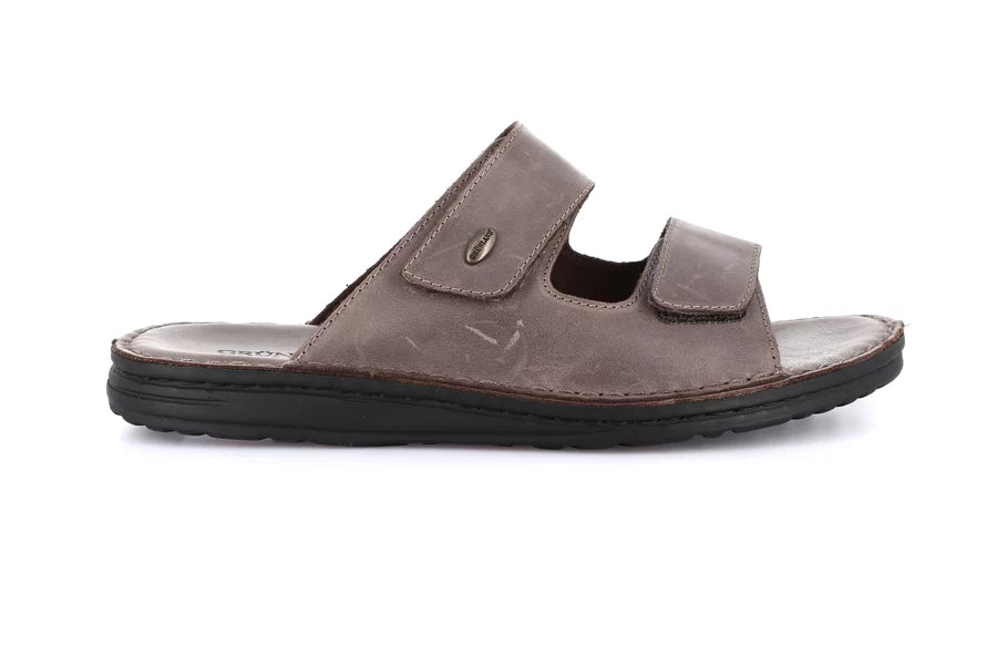 Grunland CI3081 Ciabatta doppia fascia in pelle | LAPO