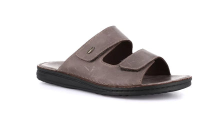 Grunland CI3081 Ciabatta doppia fascia in pelle | LAPO