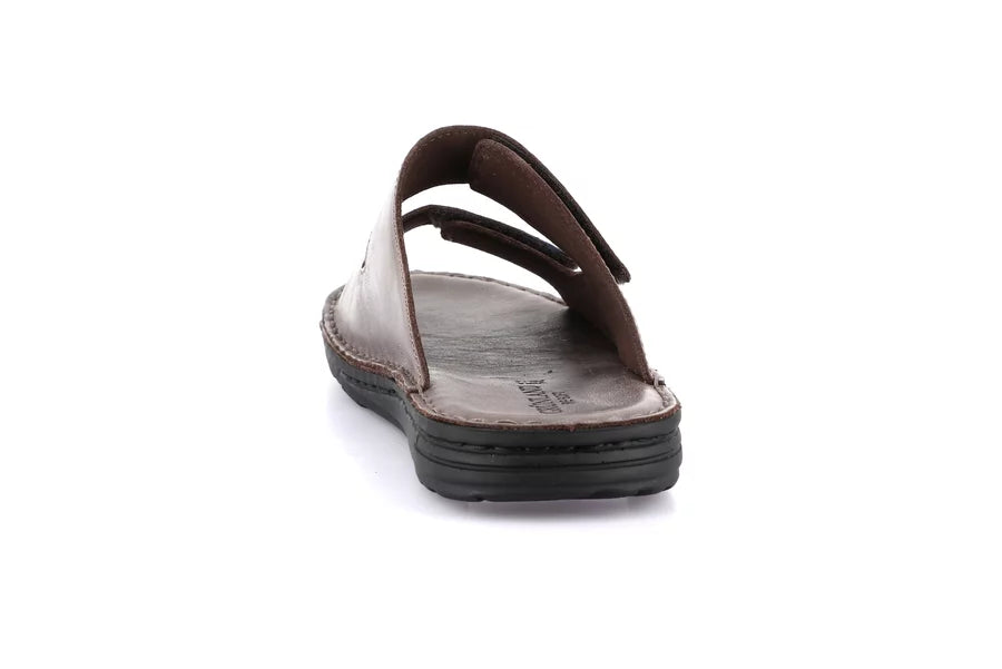 Grunland CI3081 Ciabatta doppia fascia in pelle | LAPO