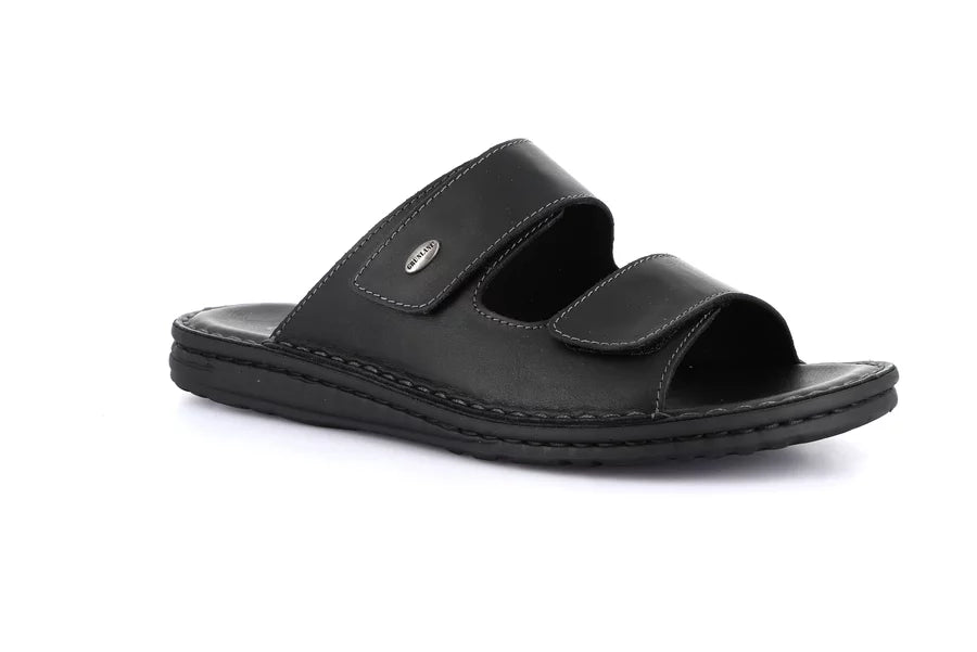 Grunland CI3081 Ciabatta doppia fascia in pelle | LAPO